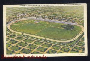 INDIANAPOLIS MOTOR SPEEDWAY AUTOMOBILE RACE TRACK 500 VINTAGE POSTCARD INDIANA