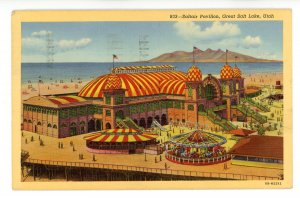 UT - Great Salt Lake. Saltair Pavilio, Amusements ca 1940