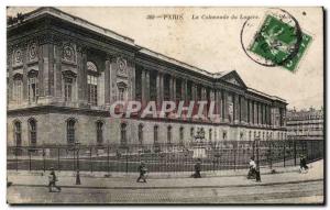 Paris Old Postcard Colonnade of the Louvre