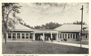 Vintage Postcard 1944 Pavilion At Lakeside Park Auburn New York NY Santway Photo