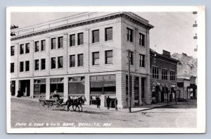 JH4/ Rhyolite Nevada RPPC Postcard c1950s John Cook Bank Building  43