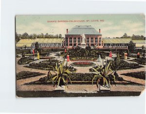 Postcard Shaw's Garden-Palmhouse, St. Louis, Missouri