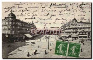 Montpellier Old Postcard Place de la Concorde