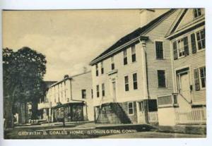 Stonington CT Griffith Coales Street View Postcard