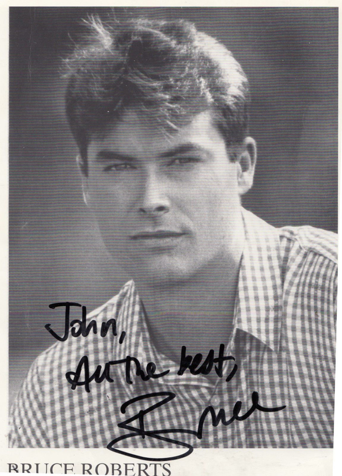 Bruce Roberts Home & Away TV Show Hand Signed Photo Topics