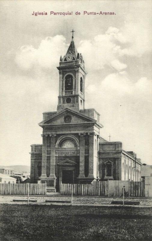 chile, PUNTA ARENAS, Iglesia Parroquial (1910s) Postcard 