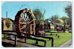 c1960 Log Cabin Motel Van Burren Str. Phoenix Arizona Vintage Antique Postcard