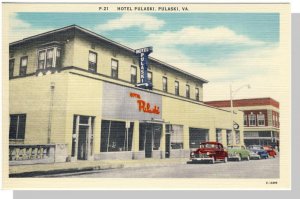 Nice Pulaski, Virginia/VA Postcard,Hotel Pulaski, Near Mint!