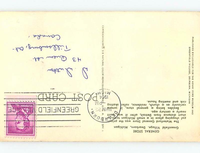 Pre-1980 GENERAL STORE Dearborn Michigan MI hp1438