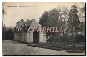 Postcard Old Vernon (Eure) Chateau de Bizy L'Orangerie