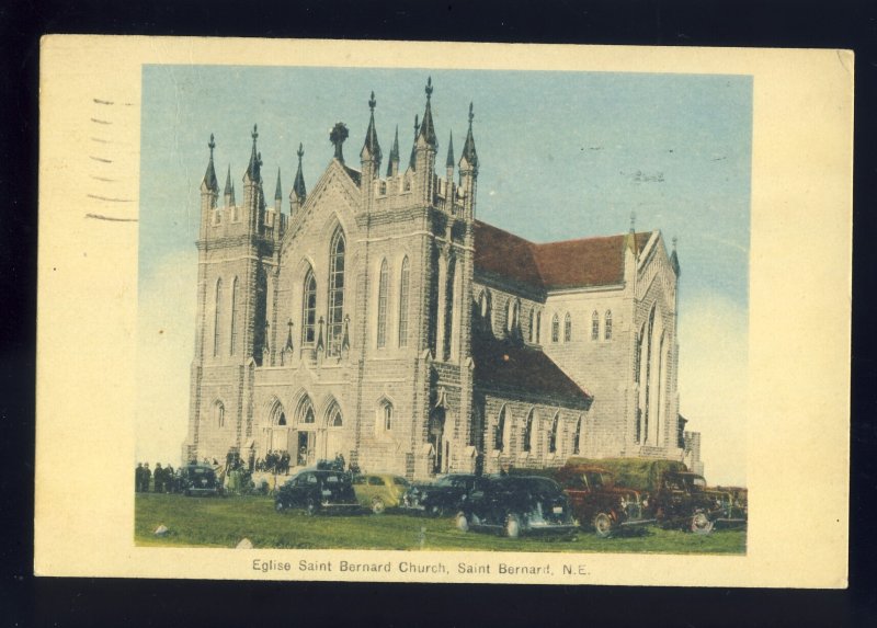 Nova Scotia, Canada Postcard, Église Catholique Saint-Bernard Catholic Church