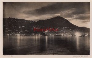 Postcard RPPC Hong Kong at Night China