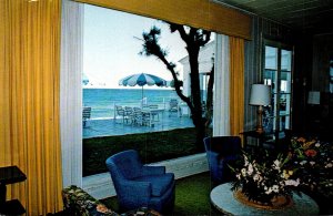 Florida Pompano Beach Hillsboro Club View Of Ocean Through Lobby Picture Window