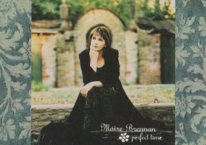 Marie Brennan of Clannad Perfect Time CD Advertising Postcard