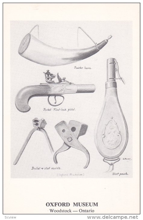 Oxford Museum, Drawings by Herbert Milnes, WOODSTOCK, Ontario, Canada, 1920-1...