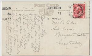 Isle of Wight; Shanklin, The Sands F31645 PPC, 1920 PMK To Mrs Coles, Broughton