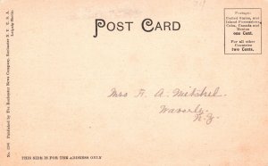 Vintage Postcard First Baptist Church Waverly New York Rochester News Co. Pub.