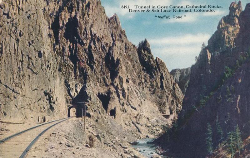 Railroad Tunnel at Gore Canyon Denver & Salt Lake RR Moffat Road CO Colorado DB