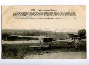 205363 FRANCE AVIATION Nieuport seaplane Hauser #1670 old
