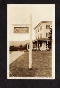 NH Mt Crescent House Randolph Hill New Hampshire RPPC Real Photo Postcard Crease