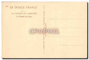 Old Postcard The Region Of Limousin The Waterfall Gimel