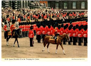 Queen Elizabeth II, Trooping the Colour, London, England, Used1974