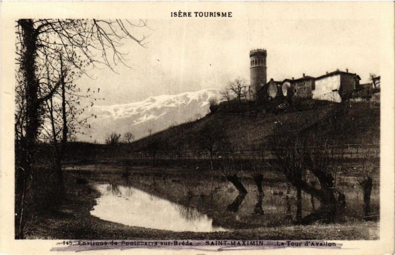 CPA Env. de PONTCHARRA-sur-BREDA-St-Maximin - La Tour d'Avallon (434675)