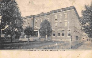 Randolph Hotel Elkins West Virginia 1907c postcard