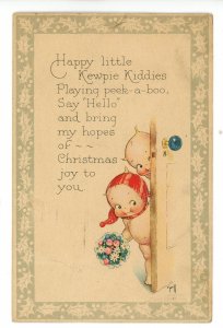 Kewpies by Rose O'Neill. Pub. By Gibson Art Christmas- Peek-a-Boo&...