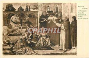 Postcard Old Benozzo Gozzoli S Domenico Risuscita a Fanciullo ucciso a da Cav...