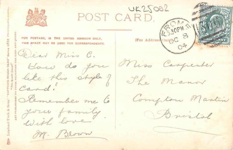 uk25002 cliffs and castle dover real photo uk