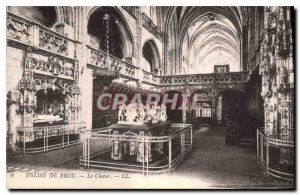 Postcard Old Brou Church Choir