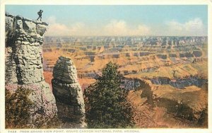 Arizona C-1910 Detroit Publishing Grand View Point Postcard Phostint 21-3211