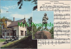 Norway Postcard - Bergen, Statue of E.Grieg & Home Trollhaugen RR19894A