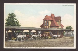 BETHLEHEM NEW HAMPSHIRE NH RAILROAD DEPOT TRAIN STATION VINTAGE POSTCARD