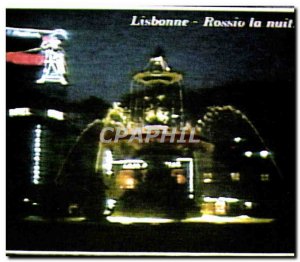 Postcard Modern Lisbon Rossio night Cahen Huter Longuet