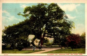 Connecticut New Haven Edgewood Park Children's Oak 1910