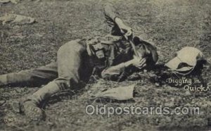 Digging in Quick Military, WW I Unused light crease bottom left corner, round...