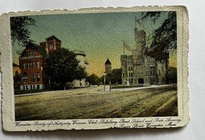 Vintage Postcard Worcester Society of Women's Antiquity Club Massachusetts K5