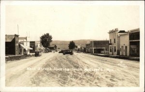 Morcroft Moorcroft Wyoming WY Main St. c1930 Real Photo Postcard