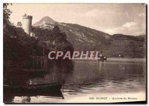 Old Postcard Duingt Arrival of the Boat