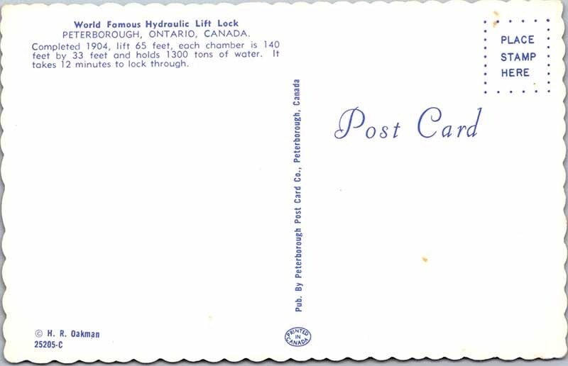 Postcard BOAT SCENE Peterborough Ontario ON AN7021