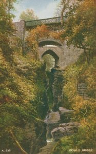 Wales Postcard - Devils Bridge, Ceredigion - Art Colour   T10398