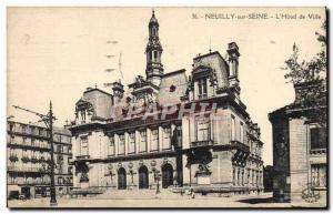 Old Postcard Neuilly Sur Seine L & # 39Hotel Town