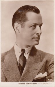 Robert Montgomery Vintage Picturegoer Photo Postcard