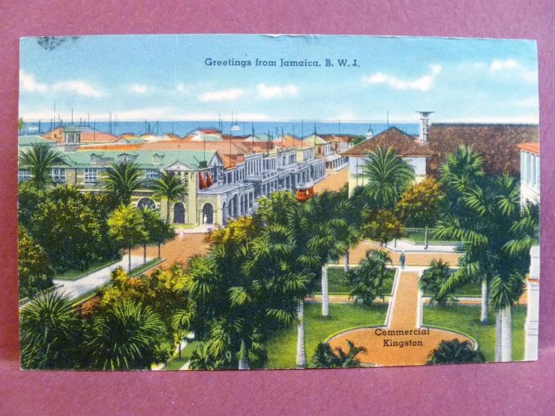 Postcard Jamaica British West Indies BWI Commercial Kingston
