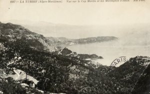 La Turbie. View of Cap  Martin and the Italian Border