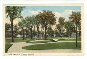 VT - Rutland. Main Street Park