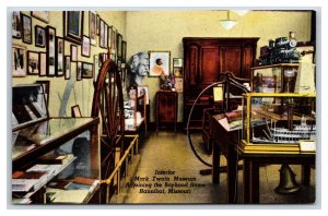 Interior Mark Twain Museum Hannibal Missouri MO UNP Chrome Postcard S10