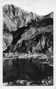 Kotor Montenegro Scenic View Real Photo Antique Postcard J54631